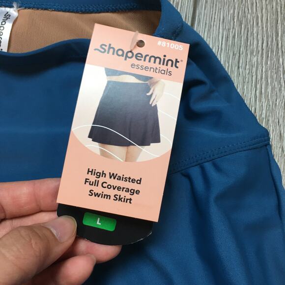 NWT Shapermint essentials High waist Full coverage swim skirt Size Large UPF 50 - Picture 6 of 9